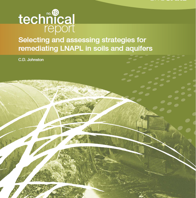 Technical Guidance 18: Selecting and assessing strategies for remediating LNAPL in soils and aquifers