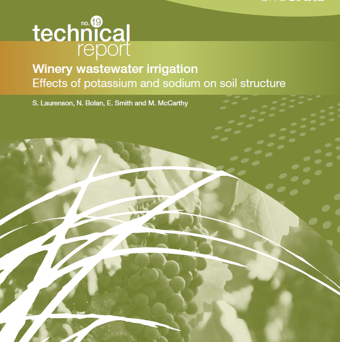 Technical Guidance 19: Winery wastewater irrigation – effects of potassium and sodium on soil structure