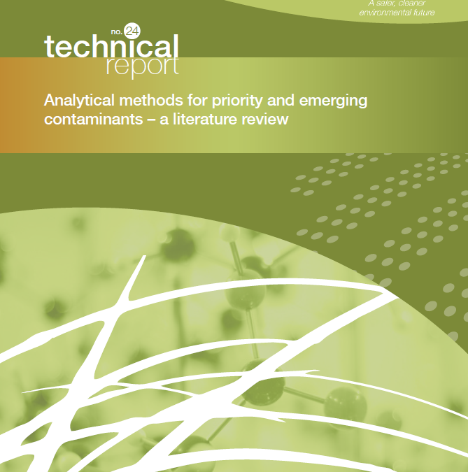 Technical Guidance 24: Analytical methods for priority and emerging contaminants – a literature review